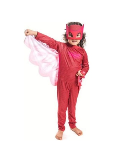 Pija Maskeliler Owlette Kırmızı Baykuş Kız Maskeli Kostüm Çok Renkli