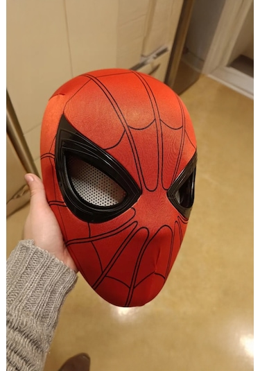 Spider-man Maskesi Örümcek Adam Maskesi- 3d Hareketli Göz Özellikli