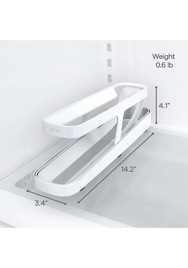 Fosenze Buzdolabı İçin Pratik Yumurta Dağıtıcı Ve Saklama Kutusu - 2 Adet Beyaz Beyaz
