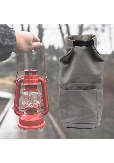 Suntek Kamp Fener Saklama Çantası Piknik Yürüyüş Sırt Gri