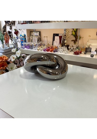 Dekoratif Seramik Zincir Gümüş Renk