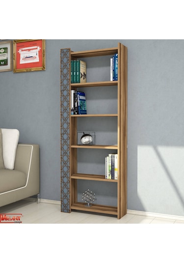 Variant Variant City Kitaplık - Ceviz / Mavi