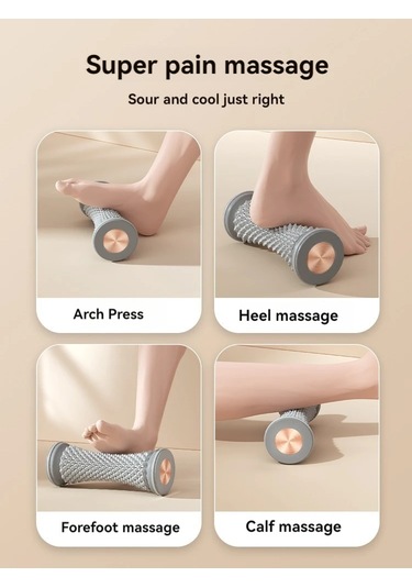 Ayak Masajı Masaj Silindiri Yoga Masaj Topu Plantar Fasya Rulo Kas Gevşeme Green Green Çok Renkli