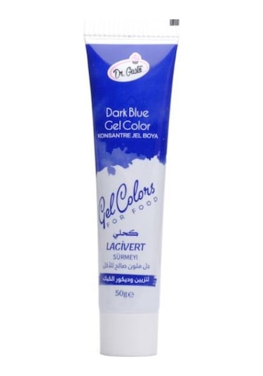 Dr Gusto Tüp Jel Gıda Boyası Lacivert - 50 Gr