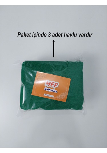 Berber Havlusu Sporcu Havlusu Yüz Havlusu Yeşil 50x90 Cm 3 Lü