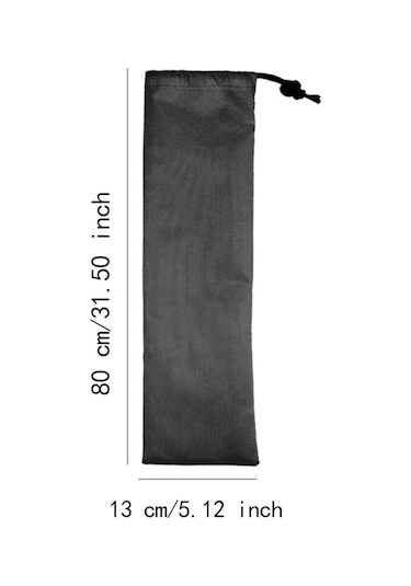 Homyl Bağcıklı Saklama Çantası Hafif Çadır 13cmx80cm Siyah