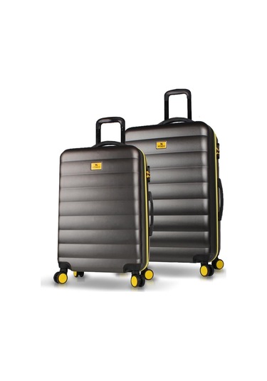 My Valice Colors Abs Orta Ve Büyük Boy Antrasit 2'li Valiz Seti Antrasit