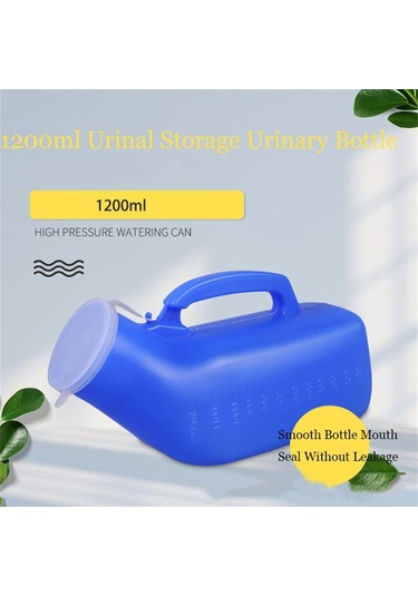 Yeşil 1200ml Taşınabilir Araba İdrar İşemek Kolu Kamp Mobil Tuvalet İdrar Şişesi Pisuar Depolama Erkekler İçin Yeşil