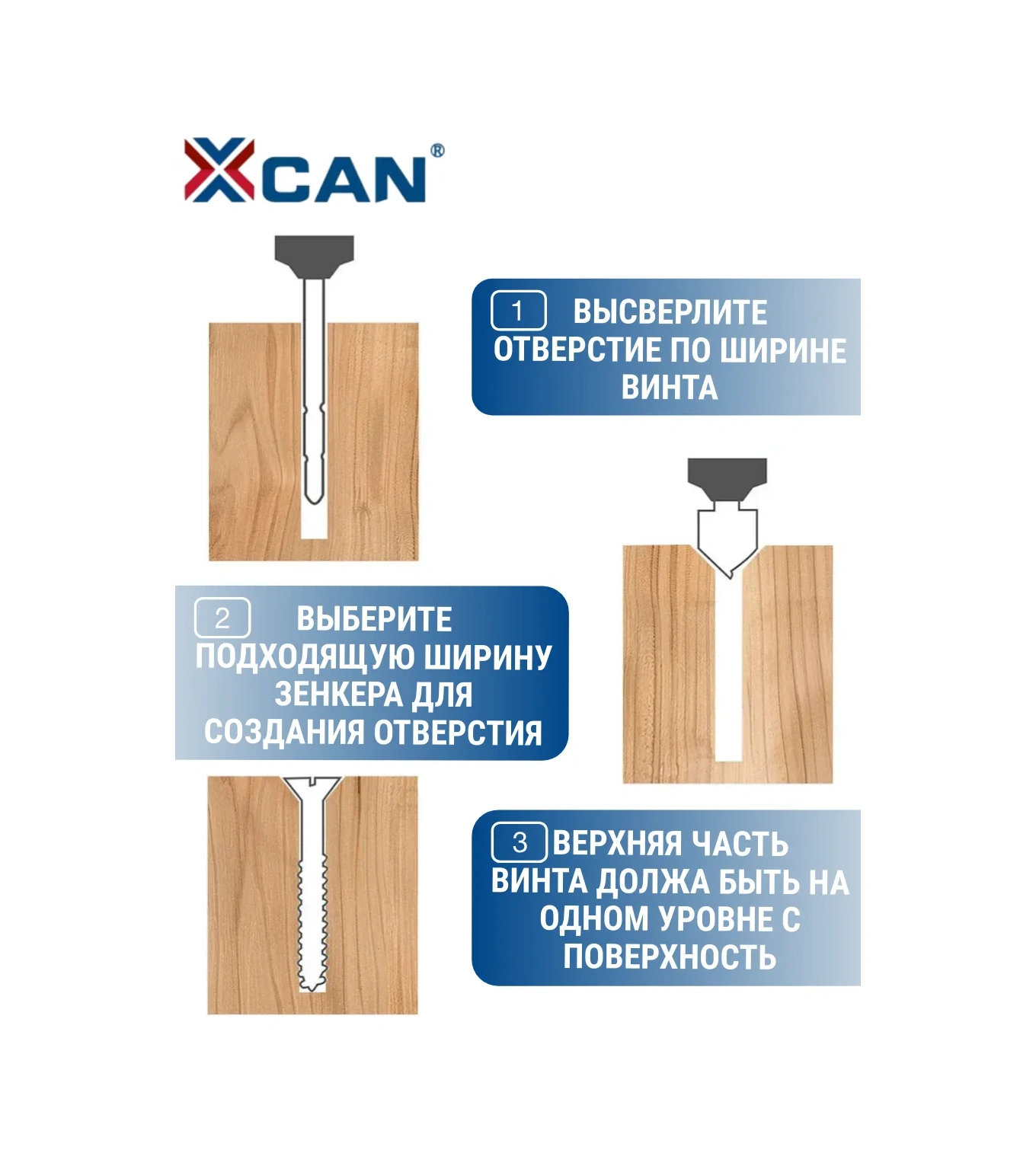 Xcan Ahşap İçin Usulsüz Delme Takımı 6-19 Mm, 6 Parça. 175342823
