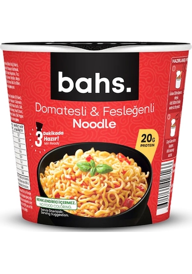 Bahs Proteinli Noodle Domates Ve Fesleğenli 100gr-3629