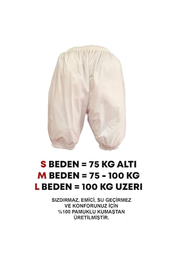 Clife Yıkanabilir Paçalı Hasta Emici Mesane Külodu M