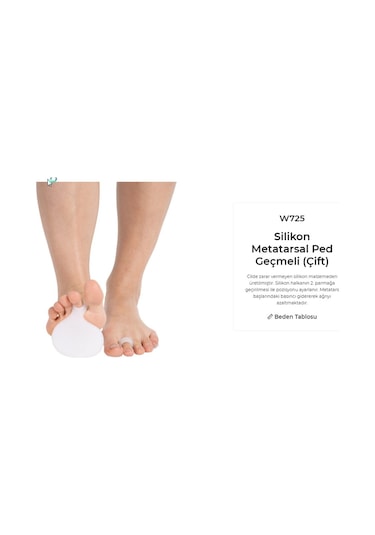 Ayak Taban Ped Parmağa Geçmeli Silikon Metatarsal Pedi Yüzük Nası