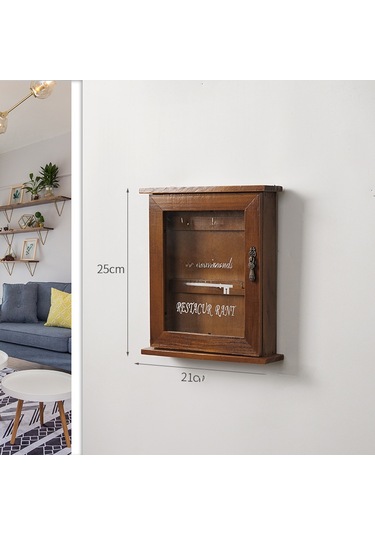 Eski Renk Kurdele Akrilik Anahtar Kutusu Anahtar Saklama Kutusu, Duvara Asılabilir A