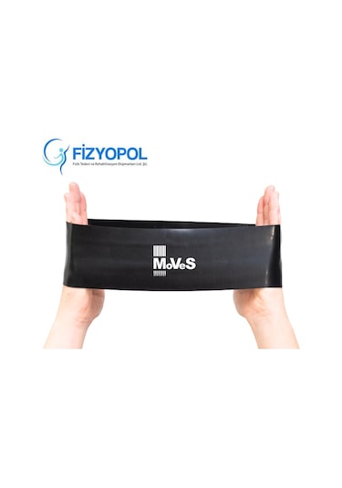 Moves Band Siyah 7x6cm x 30.5cm Loop Band Egzersiz Pilates Bandı Siyah