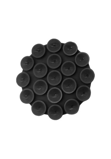 Siyah Araç Telefonu Braketi Güçlü Telefon Silikon 19 Yan Taneler Tek Emme Vantuz Tutucu Ev Tedarik