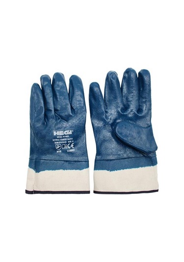Hegi Tam Nitril Kaplı N1605 Emniyet Bileklikli Petrolcü Eldiveni