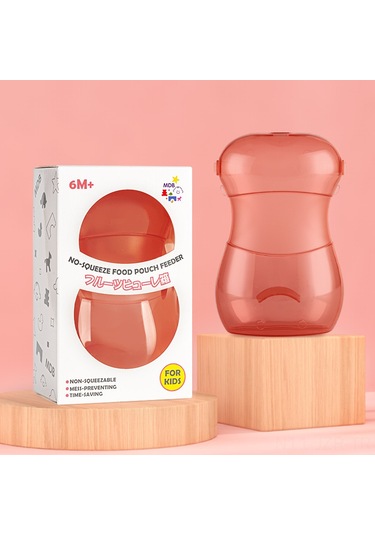 Geeroyoo 3 Aydan Büyük Bebekler İçin Sızdırmaz, Taşınabilir Mevsim Meyve Puree, Yoğurt Saklama Kutusu - Kırmızı Toptan Alım