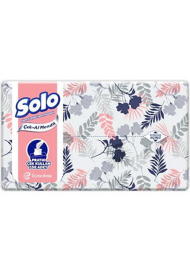 Solo Çek Al Mendil Desenli 150 Li X 2 Paket