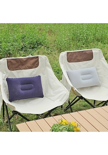 Trendooze Sunshine022 Siyah 2li Şişme Kamp Yastığı Seyahat Ofis Hiking Taşınabilir Siyah