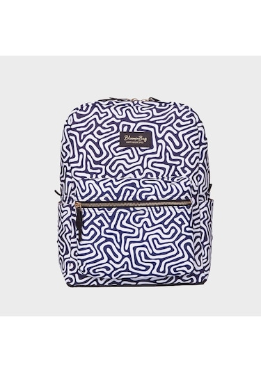Bloominbag Digi Lab 13-14 İnç Laptop / Macbook Sırt Çantası Mavi - Beyaz