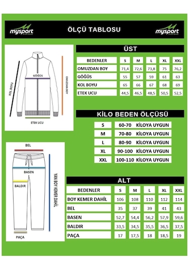 Mysport 201951 Erkek Bisiklet Yaka Sweatshirt