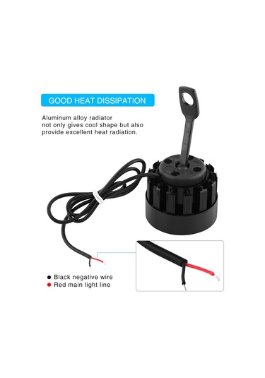 Geeroyoo Motosiklet Led Spot Lambası Çifti 24w - Yüksek Parlaklık, Dayanıklı Malzeme, Kolay Kurulum, Evrensel Uyum