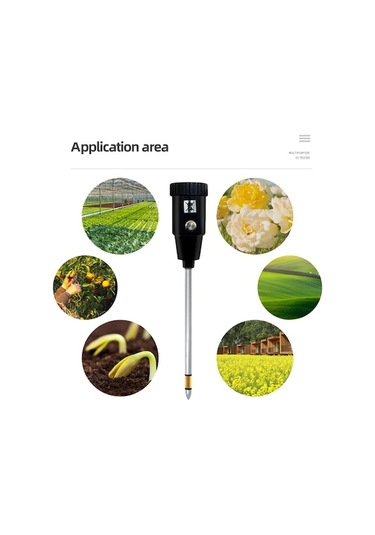 Moly Bahçe Tarım Bitki Gelişimi Test Aleti Uzun Tip Toprak Ph Ve Nem Analizi Cihazı 1-ın-1-out Sıcak Uçlu Baskı Kafası