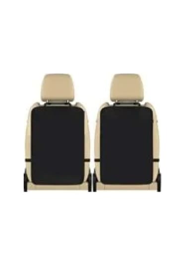Araba Araç Oto 2 Adet Koltuk Arkası Koruyucu Kılıf Örtü Koltuk Arkası Koruma Siyah