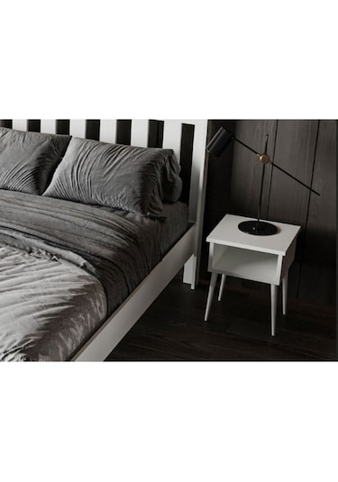 Shark New Mdf Komodin Beyaz