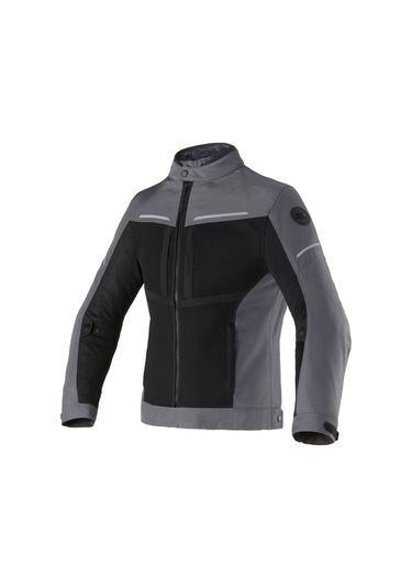 Clover Netstyle-3 Wp Korumalı Motosiklet Montu Siyah Gri Kırmızı