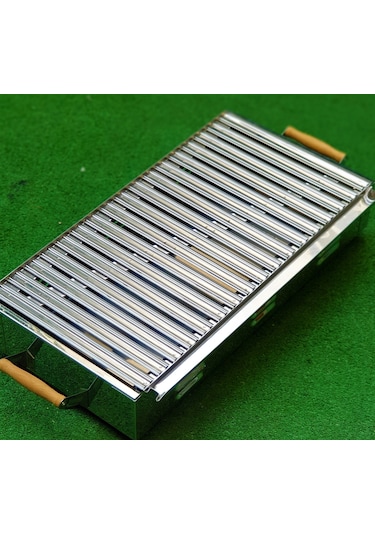 Paslanmaz Katlanabilir Ayaklı Mangal 50 Cm