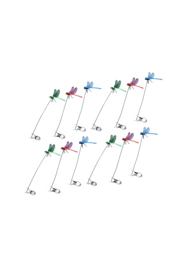 Suofeng 12 Adet Pvc Yapım 3d Yalan Ejderha Çubuğu Klampları - At Sineklerini Kovmak İçin Bahçe Ve Balkon Dekorasyonu