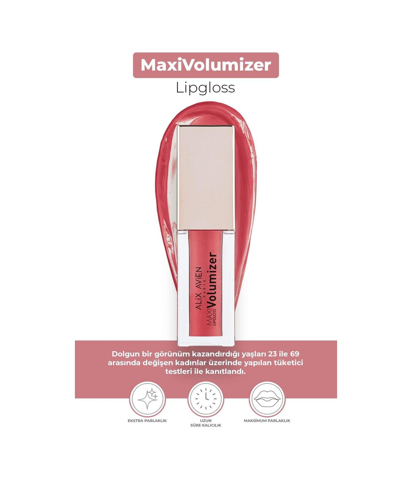 Alix Avien Maxivolumizer Lipgloss 216 Glazing Fuchsia Kalıcı Ve Nemlendirici Ruj Dolgunlaştırıcı Etki