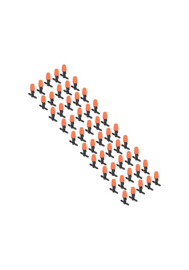 50 Adet T Bağlantılı Nozul Seti Huiliang