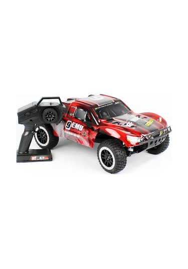 Remo 1022 1/10 Ölçek, 4wd Off Road Short Course 9emu Fırçalı Çift Motorlu, Kırmızı Kaportalı, Rc Model Araç