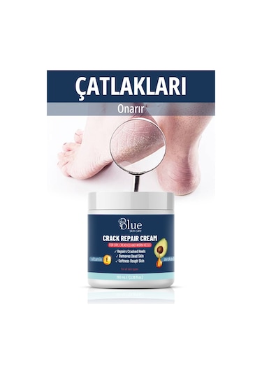 Blue Skin Care Ayak, Topuk, Çatlak, Mantar, Koku, Ve Diyabetik Yaralar Için Beyazlatıcı Etki Bakım Kremi
