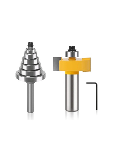 Jinchao-router Bitleri, 6, 8, 12mm Şafak Yönlendirici Biti 6 Rulmanlı, 1/2 'h 1/4' Shank Ahşap Kesici