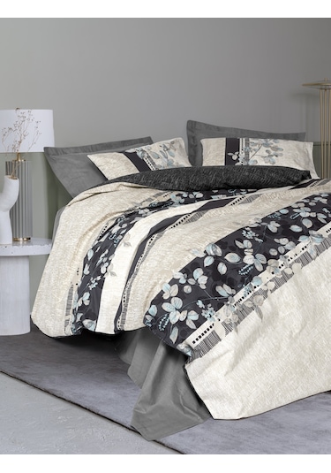 Cotton Box Tek Kişilik Nevresim Takımı Lehlare Antrasit