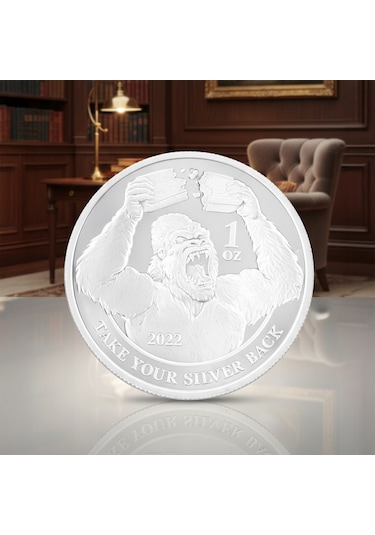 AgaKulche Gorilla Gümüş Sikke Coin