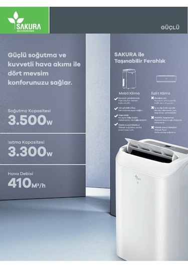 Sakura SAC 12 MB 12000 BTU Mobil Klima