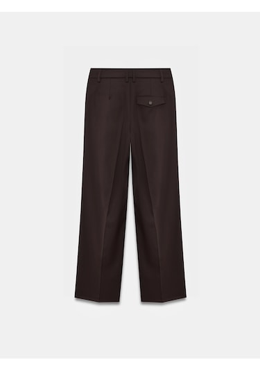 Dilvin 72658 Orta Bel Kumaş Pantolon-kahve