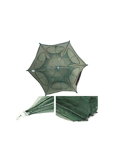 Balık Yengeç Tuzağı 6 Girişli Katlanır