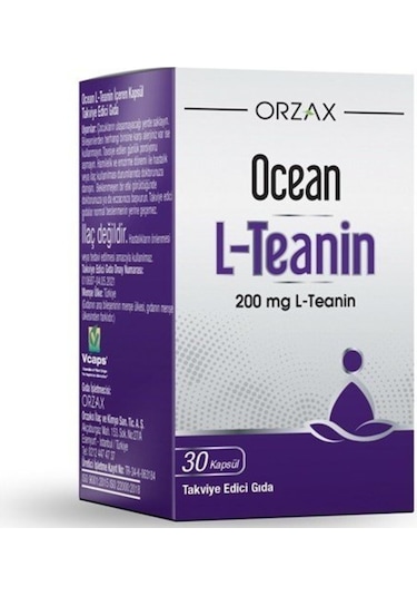 Ocean L-Teanin 200 MG 30 Kapsül