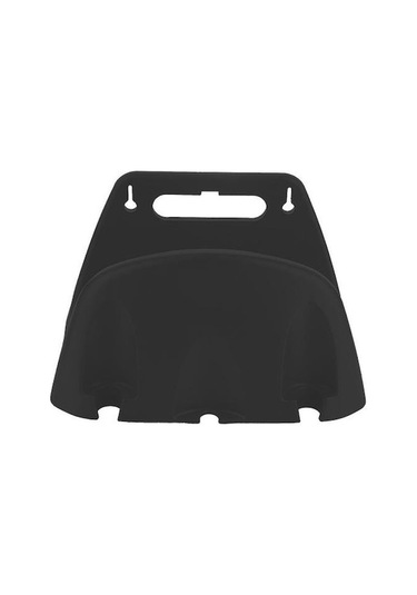 Novahub Siyah Koşucu Plastik Hortum Tutucu Duvara Monte Yerden Tasarruflu Düzenli Tutmak Bahçe Sulama Sağlam Plastik Boru Tutucu Depolama Rafı