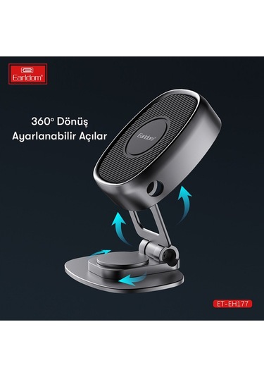 Earldom Eh177 Yapışlı Mıknatıslı 360 Derece Ayarlanabilen M414