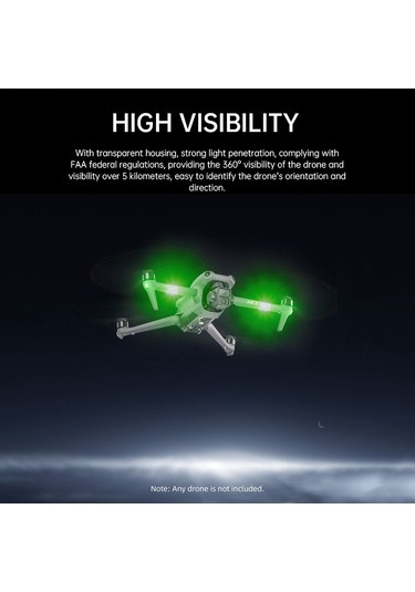 Yaozixa Drone Gece Işığı: 3 Renk Beyaz/yeşil/kırmızı , Çoklu Flaş Modu, Dahili Pil, Uyarlanabilir Abs+pc Malzeme