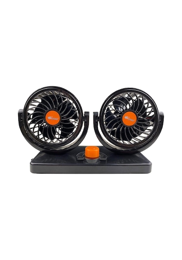 Araç İçi Vantilatör Fan Çift başlıklı 12Cm 12Volt - Ultra Yüksek