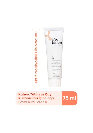 Probident Zerdeçal Özütü İlaveli Probiyotik Diş Macunu 75 ML