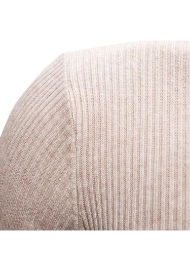 Sonbahar Kış Balıkçı Yaka Kazak Erkekler Sıcak Örme Düz Renk Kazaklar Erkek Slim Fit Rahat Balıkçı Yaka Triko Erkek Kazak Beyaz