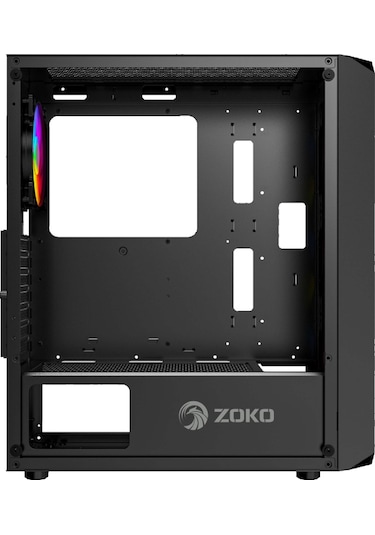 Zoko Chiko 4x12 CM ARGB Fan Mesh Panel Temper Camlı Gaming Kasa